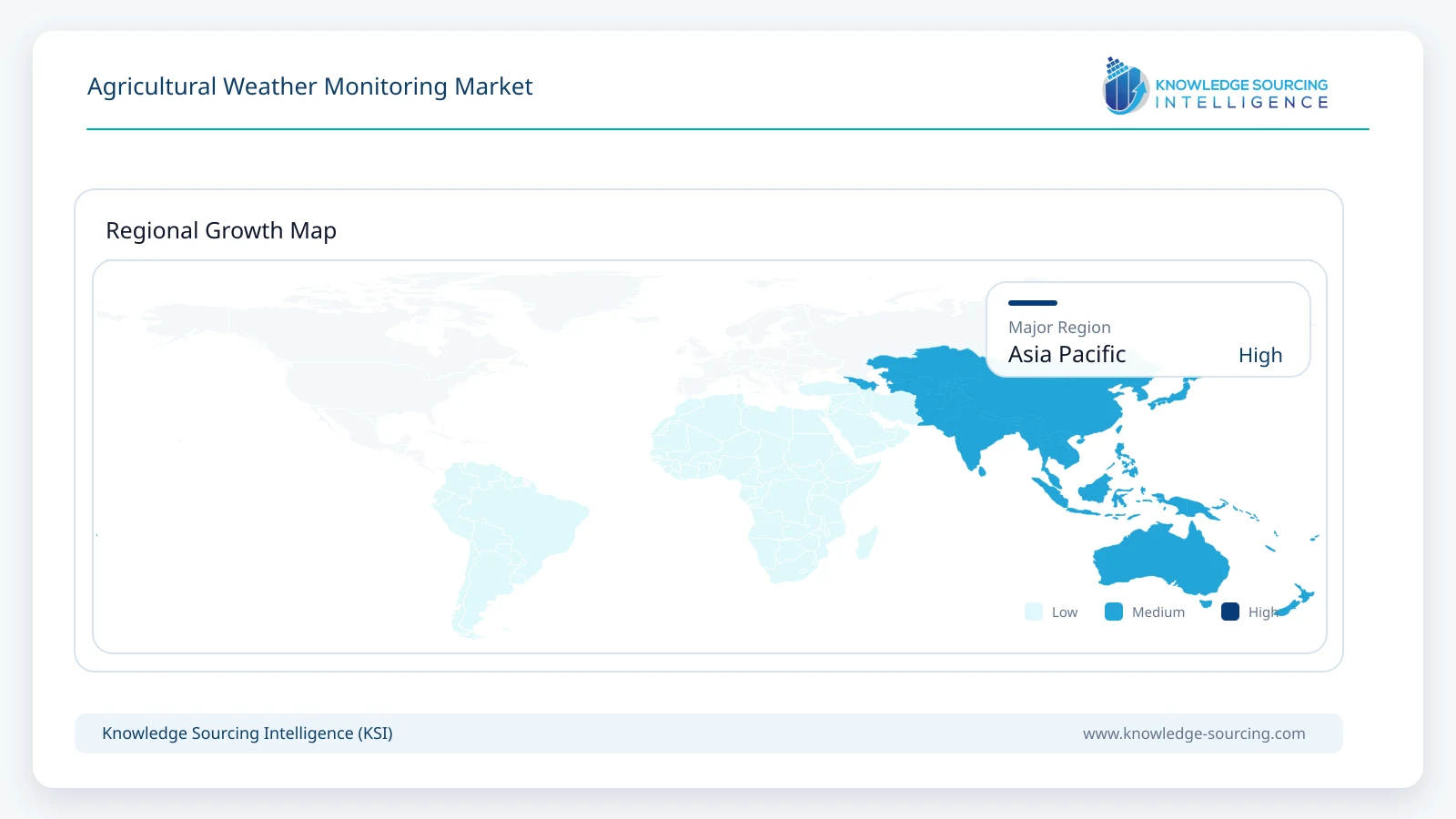 Agricultural Weather Monitoring Market - Strategic Insights and Forecasts (2026-2031) Regional Growth Map infographic