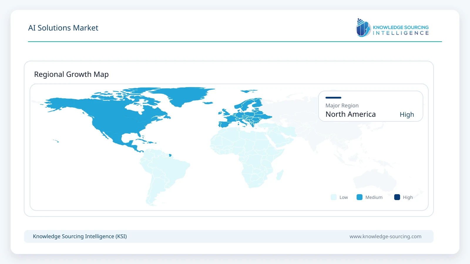 AI Solutions Market - Strategic Insights and Forecasts (2026-2031) Regional Growth Map infographic