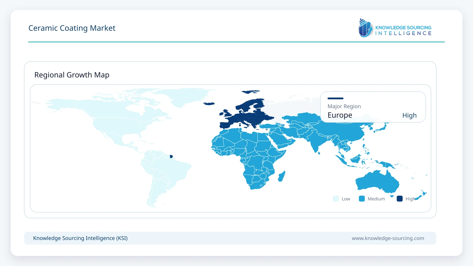 Ceramic Coating Market - Strategic Insights and Forecasts (2026-2031) Regional Growth Map infographic