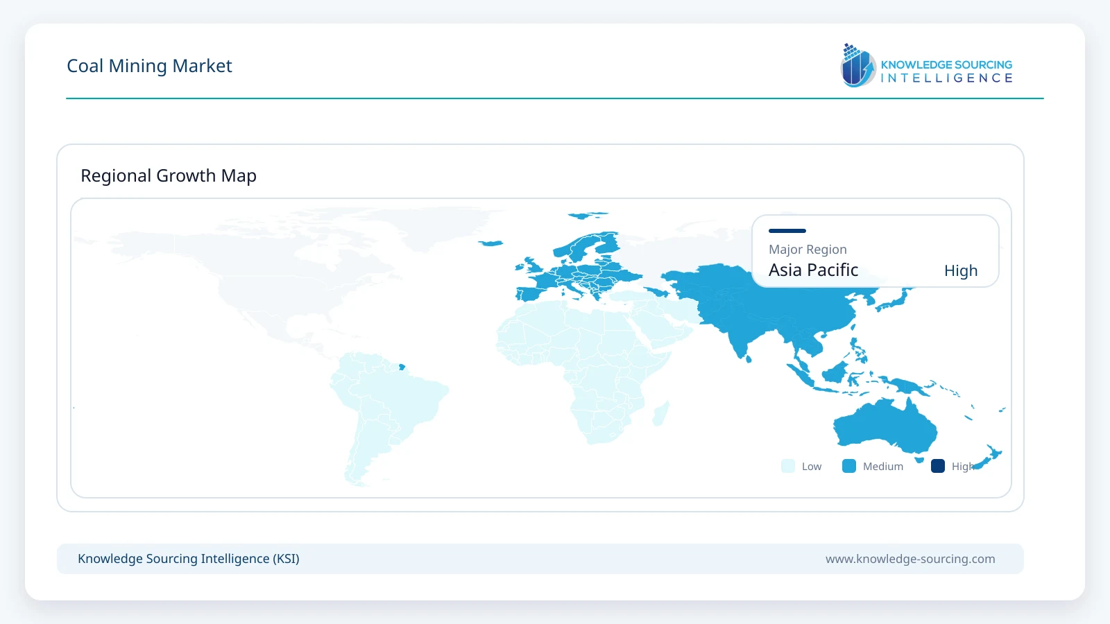 Coal Mining Market - Strategic Insights and Forecasts (2026-2031) Regional Growth Map infographic