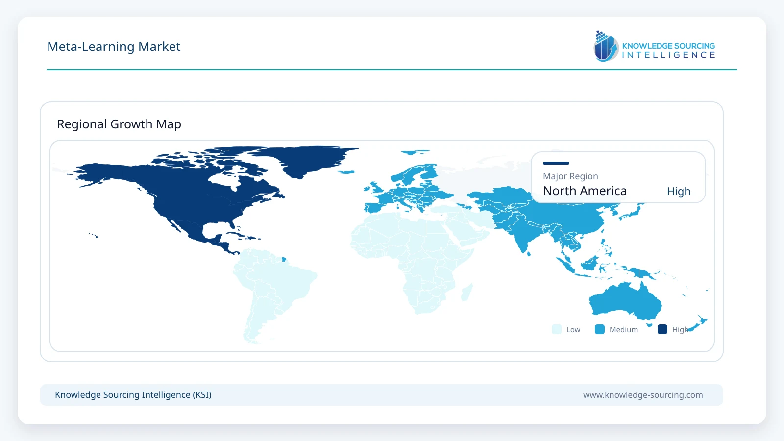 Meta-Learning Market - Strategic Insights and Forecasts (2026-2031) Regional Growth Map infographic