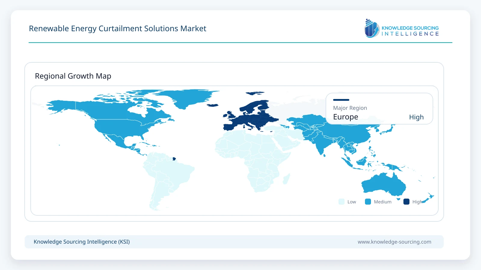 Renewable Energy Curtailment Solutions Market Size, Share & Growth Forecast 2026-2032 Regional Growth Map infographic