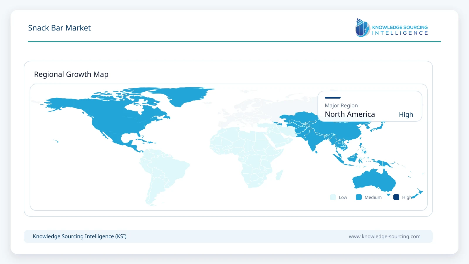 Snack Bar Market - Strategic Insights and Forecasts (2026-2031) Regional Growth Map infographic