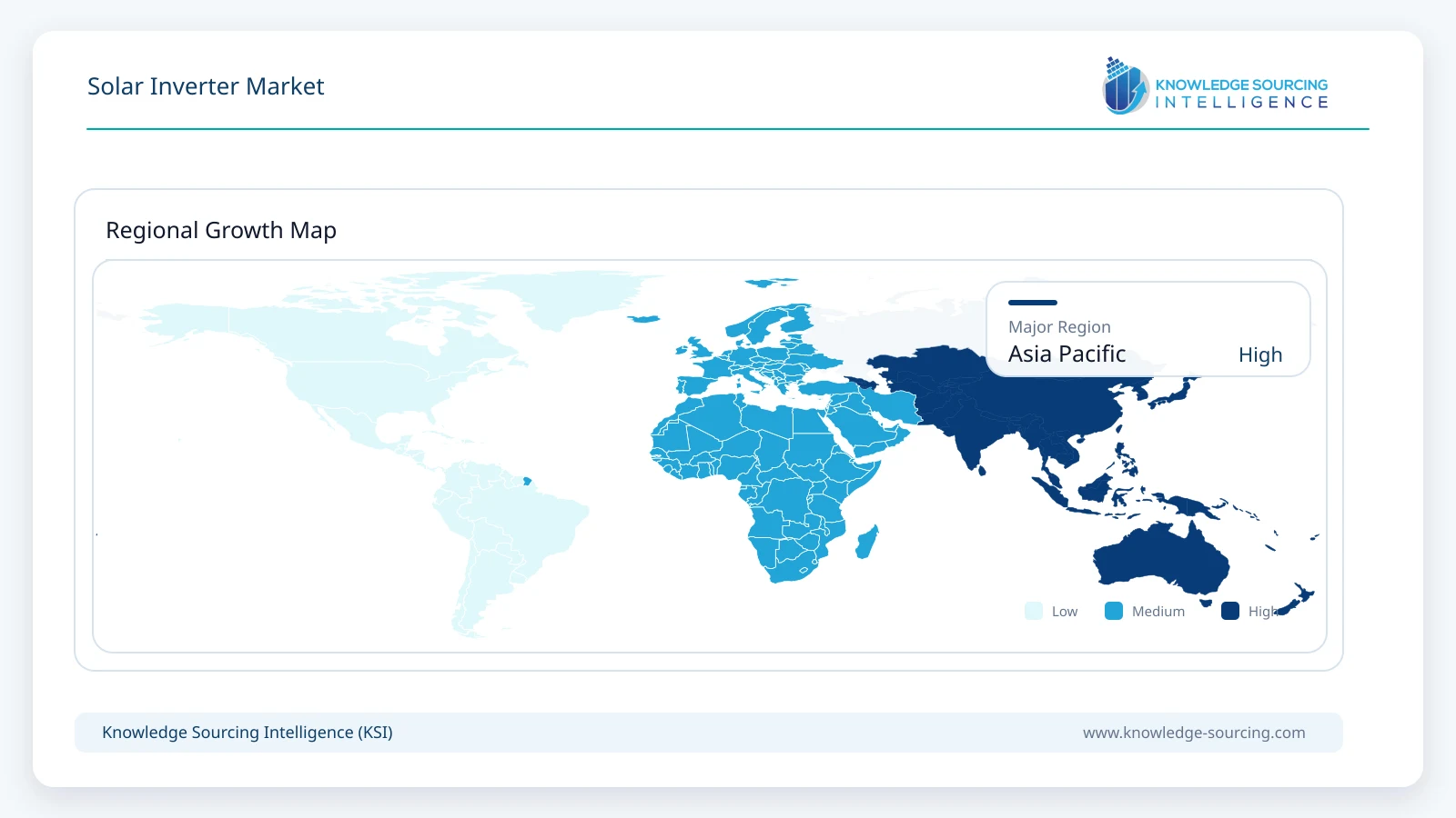 Solar Inverter Market - Strategic Insights and Forecasts (2026-2031) Regional Growth Map infographic